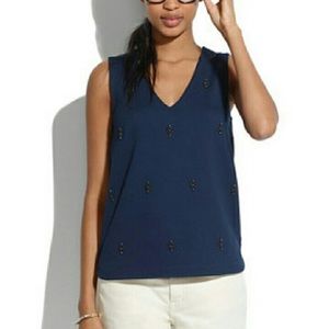 Madewell Ponte Jeweled Tank